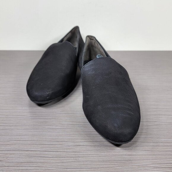 Paul Green Almond Toe Flat, Black Nubuck, Womens Size 7.5 US / 5 UK - Picture 4 of 13